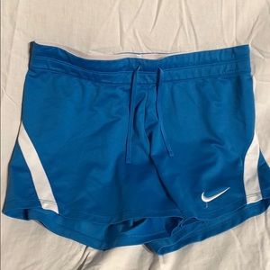 Blue nike basketball/ soccer shorts